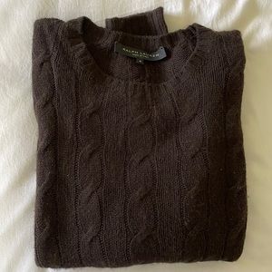 Ralph Lauren cable knit cashmere sweater M